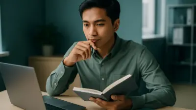 Profesional muda di kantor sedang beristirahat sejenak untuk mengelola stres kerja dengan lebih sehat